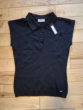 Brand New Lounge Apparel Women's Size Small Black Sleeveless Knit Top